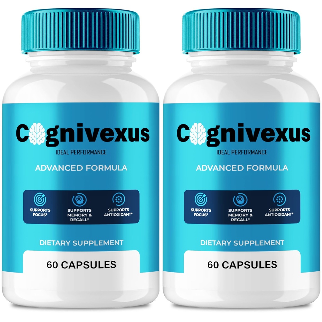 Cognivexus Capsules, Official Cognivexus Supplement for Brain Health & Memory Support Pills - Maximum Strength, Advanced Formula Nootropic Pills, Premium Cogni Vexus Health Reviews (2 Pack)