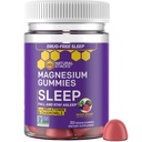 与梅拉托宁的睡眠磁胶 - 200mg的镁 Citrate - Melastonin Gummys for Sleep 质素 - 夏莫米利的成人夜间援助 - 30 mixed Berry Chewables