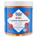 Tinies bers L-Lysine Gummies for Kids, 1000mg L-lysine with Multivitamins, Methyl Vitamin B12, Daily Growth Support, Immune Health, Focus & Ca Absorption, Vegan, Sugar Free, Pectin, Strawberry, 90