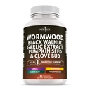 NEW AGE Wormwood Black Walnut Pumpkin Seed Clove Oil Celery Garlic- Intestinal Health Support for Busy Adults- Digestive Balance Support - Gluten-Free, Non-GMO & Vegetarian- 60 Count