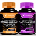 Nattokinase 补充 Capsules - 5000 FU - 来自纯日本Natto 提取,心脏和免疫支持的酶