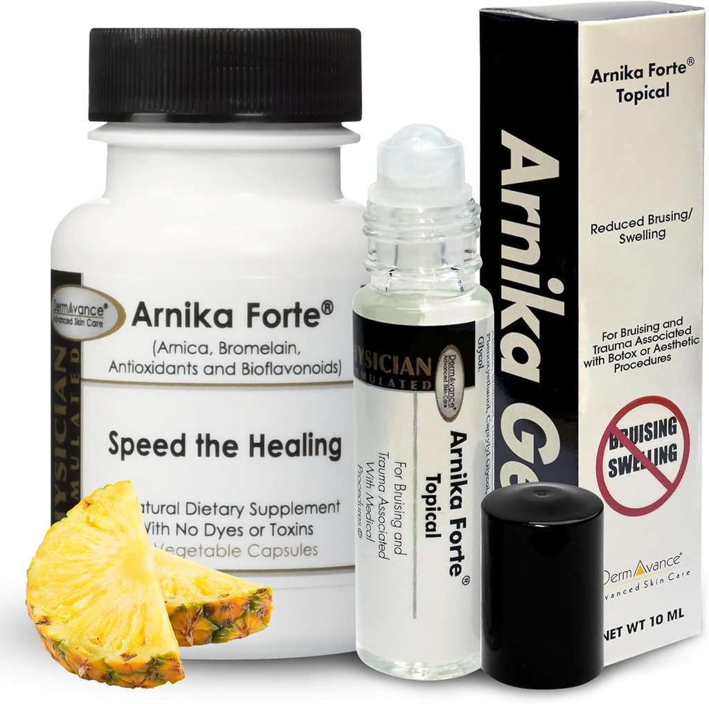 恢复包 - Arnica Capsules & Gel 布鲁辛和井喷-手术后、化妆程序和伤害恢复基本知识