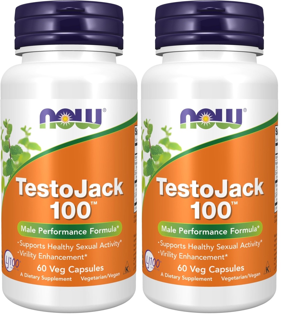 NOW 补编,Testo JackTM 100和LJ100®,Tongkat Ali(Eurycoma longifolia),Tribulus和ZMA®,60 Veg Capsules(包2)的精选标准化摘录