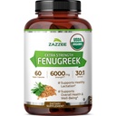 Zazzee USDA Organic Fenugreek 30:1 Extract, 60 Vegan Capsules, 2 Month Supply, Breastfeeding & Lactation Support for Nursing Mothers, Organic Herbal Supplement, All-Natural, Non-GMO, Made in the USA