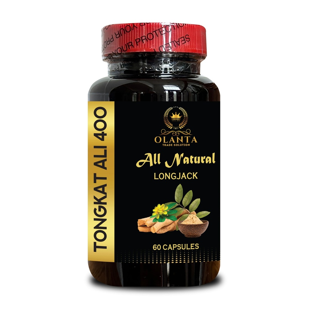 Longjack Tongkat Ali for Men – Longjack Herbal Supplement - Pure Root Extract with No Fillers or Artificial Additives - Tongkat Ali Longjack - 1 Bottle 60 Capsules