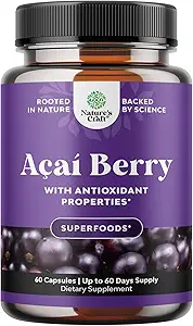Natural Acai Berry Weight Loss Supplement Detox Products Antioxidant Superfood Cleanse and Burn Fat Improve Health Boost Energy and Digestion