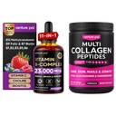 Venture Pal Multi Collagen Protein Powder + Vitamin B Complex Liquid Drops