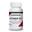 Kirkman - 维生素D3 1000 IU - 120 Capsules - 支持免疫健康 - 帮助建立坚固的骨头 - 致伪性