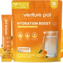 Venture Pal Free Electrolyte Power Packets - 液态日报IV 快速水分和党回收的饮料混合 → 5 Vitamins & 7 Electrolytes → Keto Friendly → Kent-GMO → 认证 Vegan → 16棒