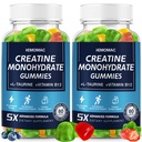 Creatine Monohydrate Gummies 5g for Men & Women, Creatine Gummies for Muscle Strength, Energy Boost, Pre-Workout Supplement, Vegan, Gluten-Free, 160 Count