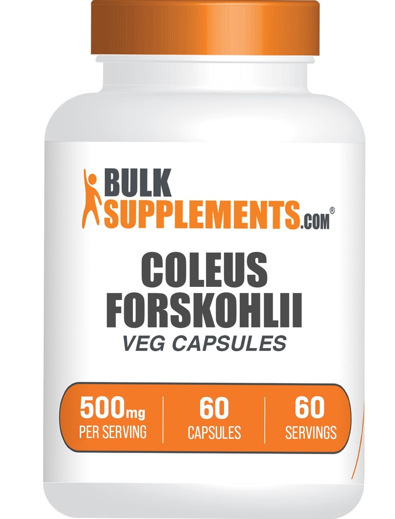 Bulk Assupports.com Coleus Forskohlii Capsules - Forskolin Capsules - Forskolin Capsules - 草药补充,Gluten Free,每服务1卡普勒,60卡普勒斯(Pack of 1)