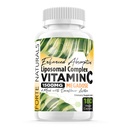 高剂量维生素C 1500mg Liposomal C 复合体 配有 葵花莱西辛卡普勒斯 补充 堵塞 牛奶 葵花莱西辛 180卡普勒斯 庆祝维生素