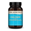 Mercola Calcium博士,配有维生素D3 & K2 - 支持骨骼和心脏健康* - 配有维生素D3 & K2的钙 - Eggshell - Derived - 非GMO,Gluten-Free & Soy - 90 Capsules (90 services)