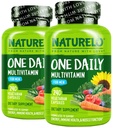 NATURELO Mens Multivitamins - One Daily Multivitamin for Men with Vitamins, Minerals & Organic Whole Foods, Boost Energy & Health, Non-GMO, 240 Vegetarian Capsules (Pack of 2)