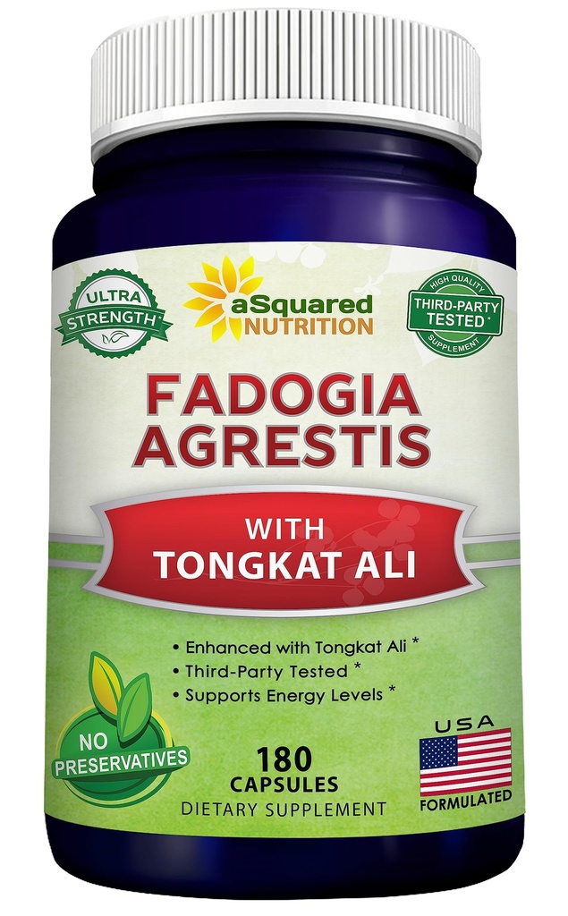 a/ 平均营养法多吉亚Agrestis 600mg和Tongkat Ali 400mg补充剂(180 Capsules) - Fadogia Agrestis 提取剂和粉状复合药,供男子和妇女使用