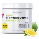 Livingood Daily Electrolytes Powder, Electrolytes Hydrotion Powder with Vitamin C, Taurine, D Ribose & FOS, 糖无电解质饮料 Mix, Keto, Gluten Free, Lemon Lime Flavor, 30 services (英语).