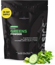 Livingood Daily Basic Greens Powder, Super Greens Drinking mix with Spirulina, Broccoli, Kale, 小麦草和氯菌, 有机蔬菜混合物, Vegan, Gluten Free, 非转基因生物, 30 services