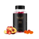 黑女孩维生素 - 维生素D3 Gummys,用于Immune,能量和骨骼支持,2000年 IU(50mcg) 维生素D / 服务,无脂维生素D Gummys