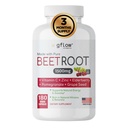 Beet Root Capsules Organical - All Natural with Vitamin C and Zinc - 支持心脏健康与Stamina, Non-GMO, 180 Vegetarian Capsules QQ 在美国制造