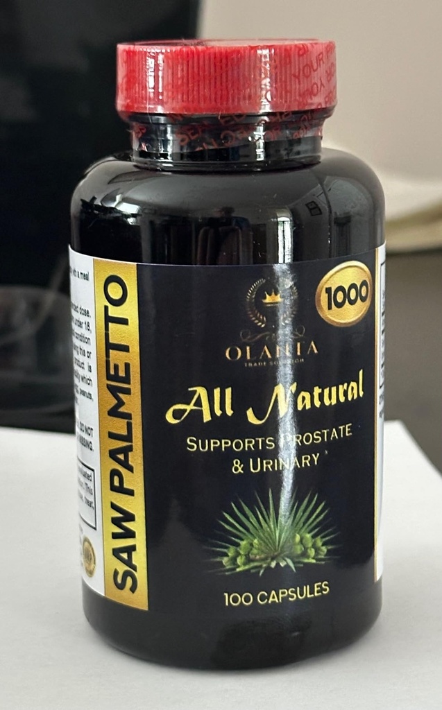 Saw Palmetto Extract 1000mg – Support Urinary Balance for Men - Men’s Vitality Support - Supports Healthy Prostate Function – 1 Bottle 100 Counts