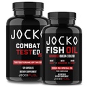 Jocko燃料补充剂 Bundle - 男子测试助推器 + Omega 3 鱼油(2包) 强抗氧化剂和肌肉构建器