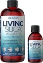 Orgono Living Silica Kit 以矿物为原料的Collagen助推液和焦液滴(Travel Size) | Vegan |支持联合和骨健康,Collagen & Elastin Production, Glowing Skin.