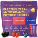 Keto Virtuals Berry 电解质粉盒 无糖 Keto 友好电解质 旅行包装 不同种类的个人粘贴包装 能量饮料 混合 零卡路里 零卡路里(Berry Assorted, 30)