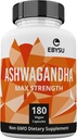 EBYSU Ashwagandha 1,300mg – 180 Ashwagandha Capsules – Mood Support Supplement – Ashwagandha Supplements for Memory, Extracted from Ashwagandha Root – Vegan