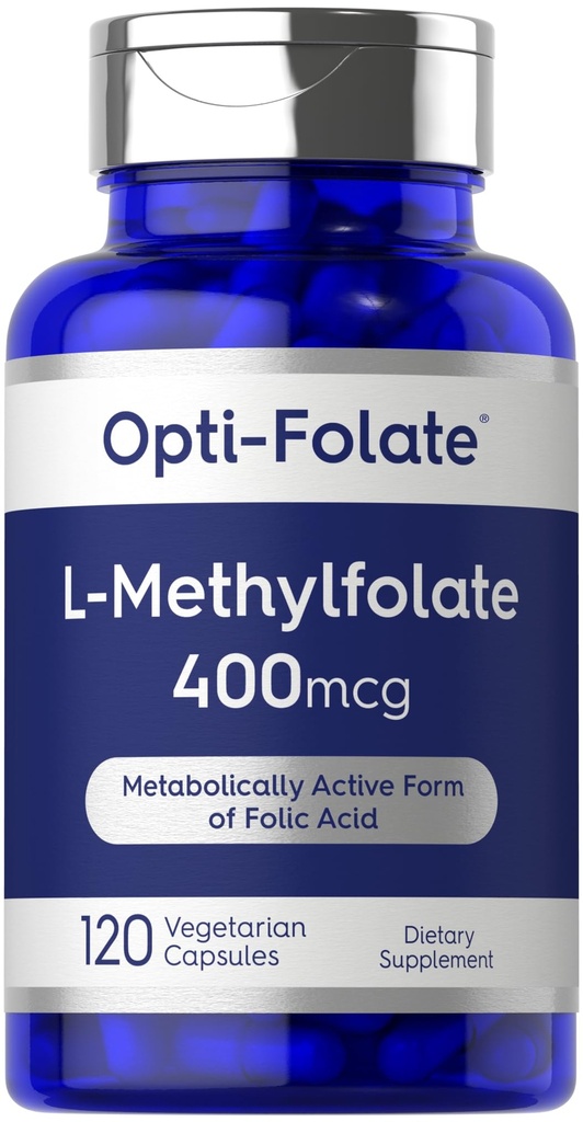 Carlyle L Methylfolate 400 mcg → 120 蔬菜卡普尔 优化和激活的 Methyl Folate → Non-GMO & Gluten Free Supplement → Opti-Folate