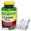 L 赖氨酸 1000mg- 必需氨基酸片, 100 cmt (Pack of 1)