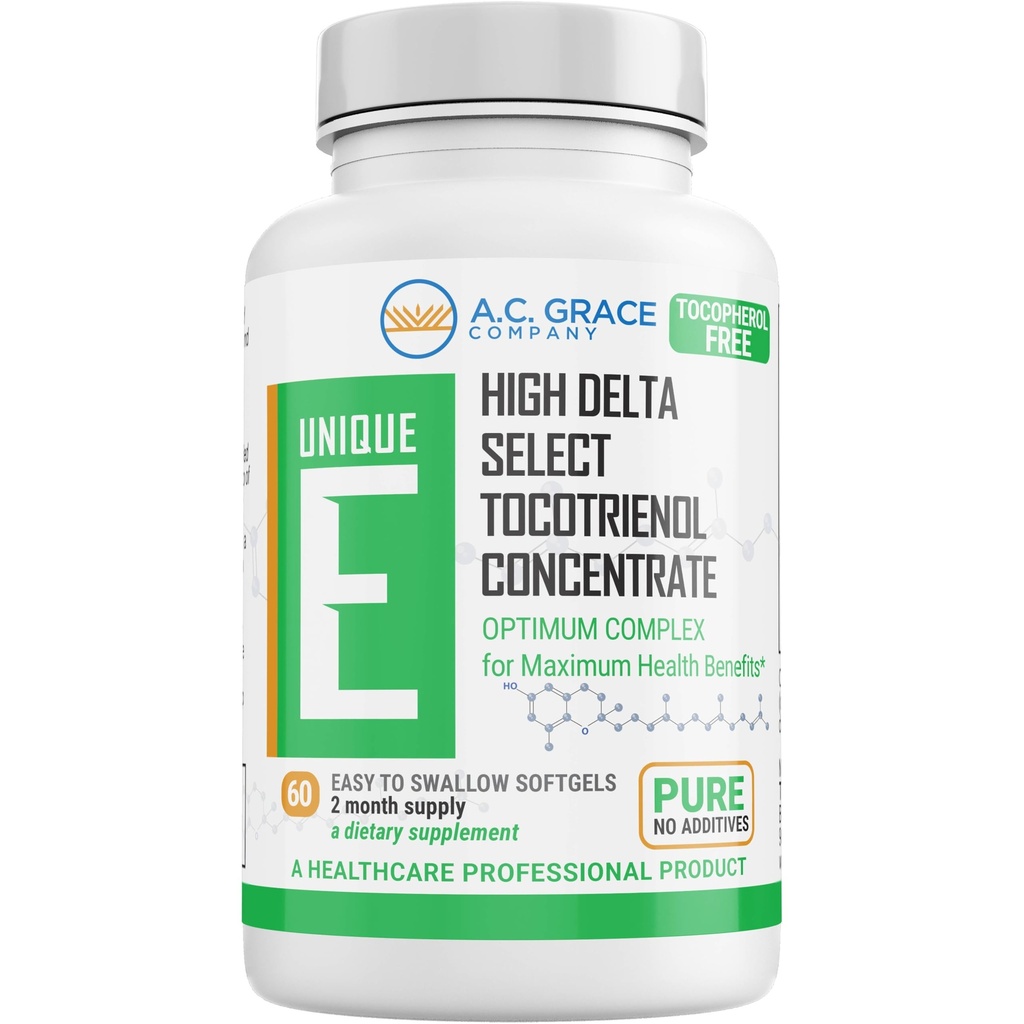 A.C.Grace Company, 独家E Tocotrienols - Tocopherol Free Softgels, 60 Counters