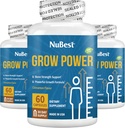 NBest Grow Power - 钙补充剂 - 镁补充剂,配有维生素D3,B6,锌,磷和强骨多维特敏,10岁++++++++++++++ 包装3