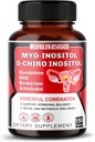 Myo-Inositol + D-Chiro Inositol – 150 Capsules – 配有福拉多,NAC,柏培林,CoQ10,以及Detox Blend – 支持荷尔蒙平衡与代谢健康 – 非GMO,Gluten-free