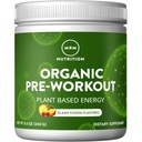 MRM Nutrition Organic Pre-Workout Powder - Women & Men, 150 mg Natural Caffeine & Adaptogens, Pure Energy, Focus & Blood Flow, Vegan, Certified Organic, Non-GMO - 20 Servings, Island Fusion Flavor