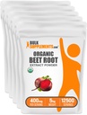 Bulk Assupports.com 有机甜菜根提取粉末 - 甜菜根粉末,硝酸氧化物补充剂 - Vegan & Gluten Free, 每服400毫克, 1kg(2.2磅)(包5)