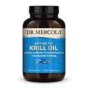 Mercola Antario Krill Oil博士 - 1 000 mg - Omega-3 配有EPA & DHA - 支持大脑、心脏、联合和免疫健康 - 无转基因、无糖和无豆 - 180个卡普尔(90个服务)