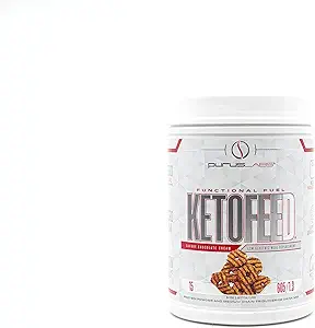 Purus Labs KetoFeed蛋白 → Keto Low Glycemic蛋白蛋白 Meal 替换 → Low Carb, 0 糖 → 添加 MCT → 20g Whey 蛋白(口味巧克力蛋白)