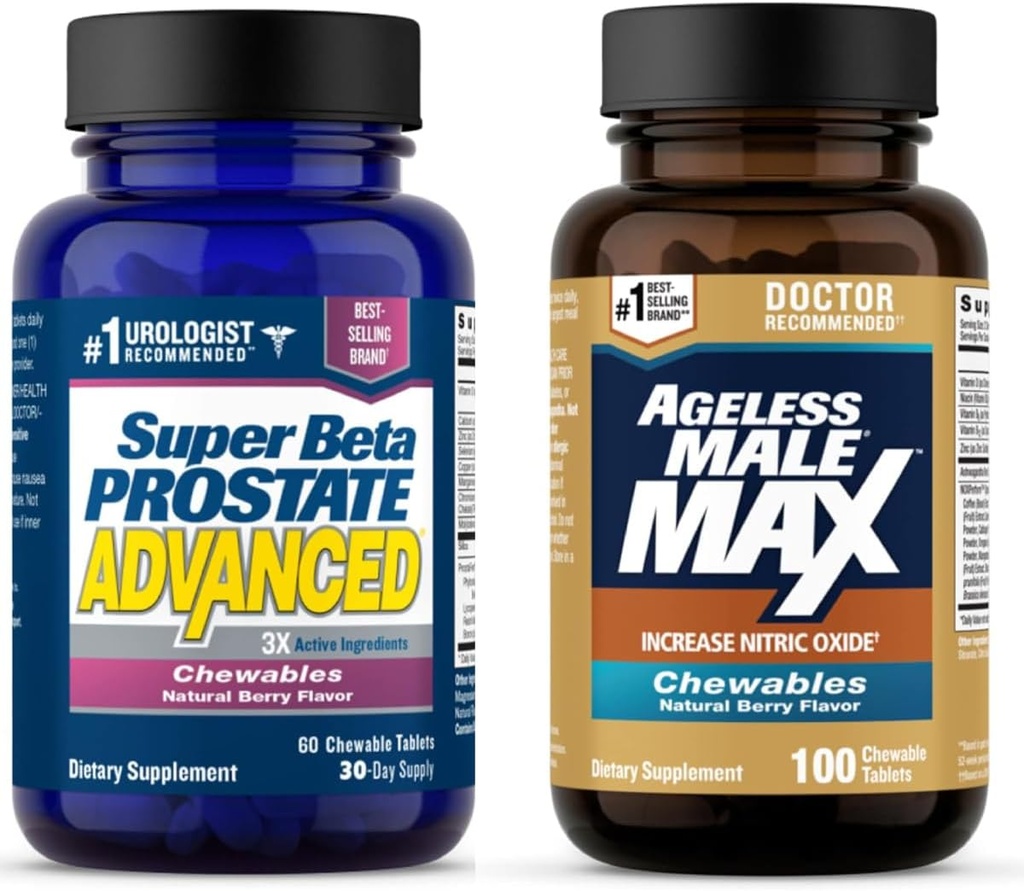 超级 Beta 高级前列腺和无年龄男性 Max Nitric Oxide 助推器