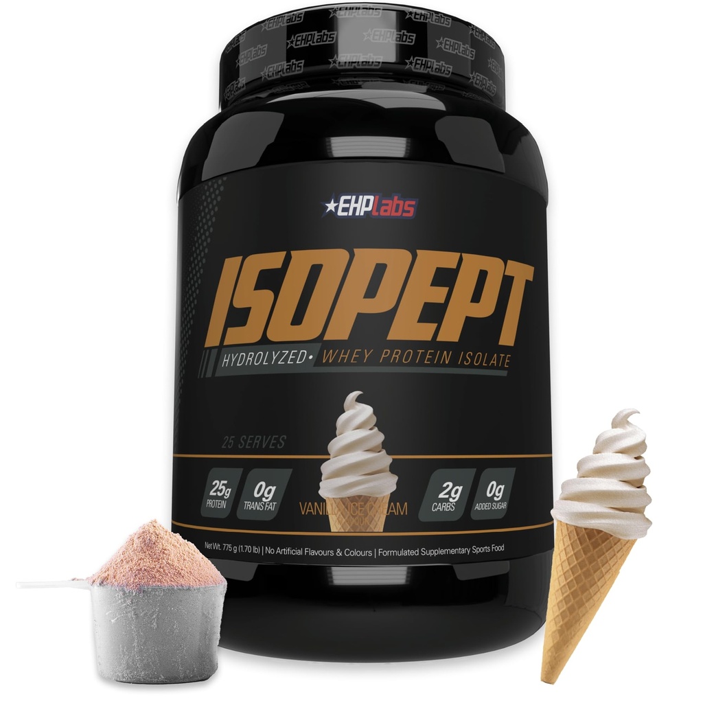 IsoPept水解 Whei蛋白粉由EHPlabs-100%Whey蛋白隔热和水解,27g of蛋白,Non-GMO,Gluten Free,Fast Absorbing,Easy Digesting,27 Services (Vanilla Ice-Cream) 互联网档案馆的存檔,存档日期2013-12-21.