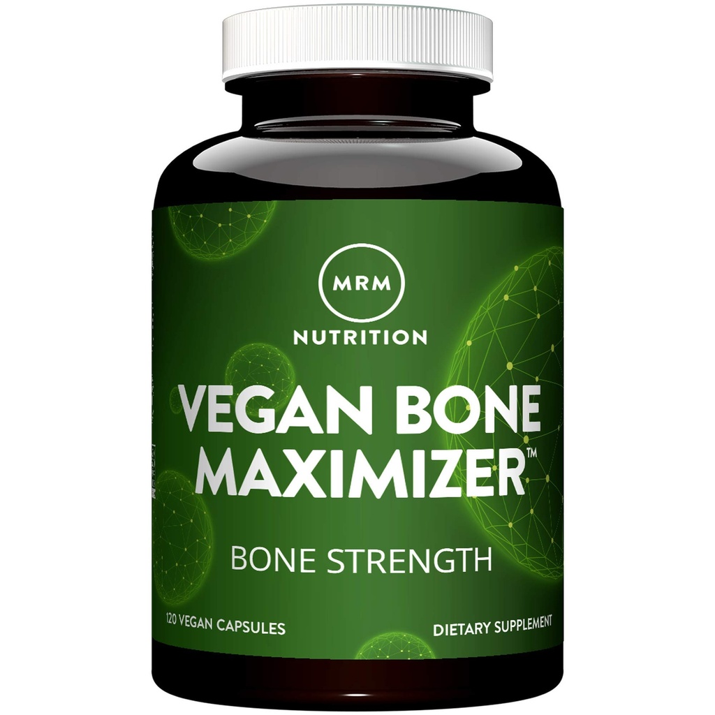 MRM 营养 Vegan Bone Maximizer + Bone + 密度 + 有机认证藻类 + 维生素 K2 + D3 + 临床证明 + 抗衰老 营养 + 骨质力量 + 密度 + 30 服务
