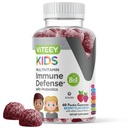 Viteey Kids Multivitamin Gummies with Probiotics - 8-1 Kids Vitamins for Immune Health Support with Vitamin C, Echinacea, B12, B6, Zinc, Elderberry, Selenium - Vegan - Chewable Tasty Berry Flavored