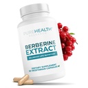 PUREHEALTH RESEARCH Berberine - Organic Berberine HCL Root Extract 1000mg for Women & Men - Heart Health Support & Overall Wellness - for Balanced Life Nutrition - 60 Vegetarian Capsules