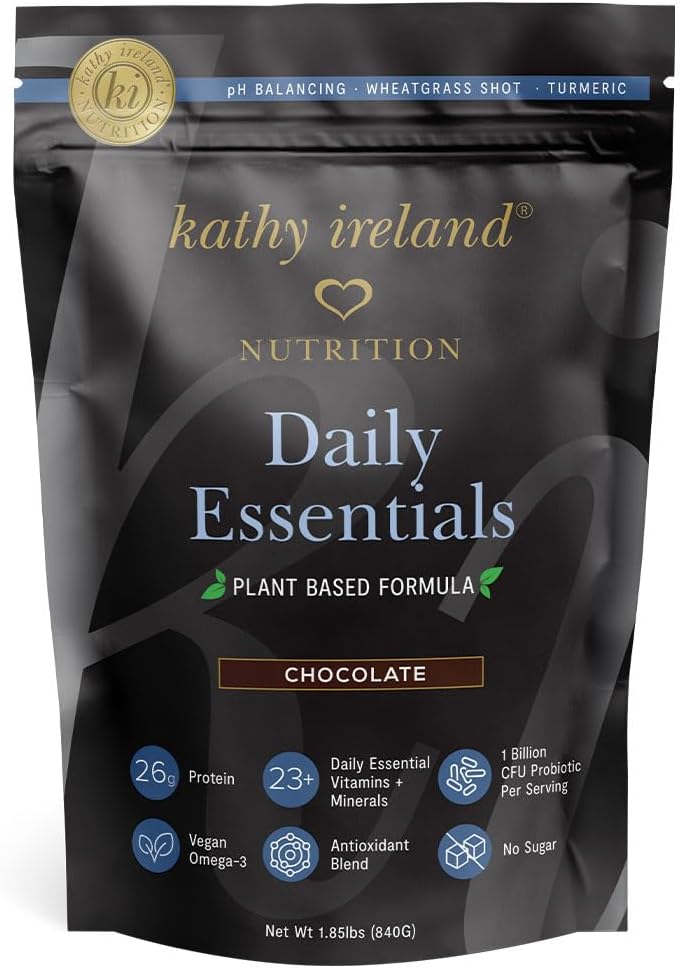 凯西·爱尔兰营养日报 妇女植物蛋白粉,26g Vegan蛋白,精食替代-巧克力