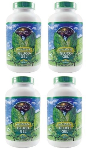 (INTERNATIONAL SHIPPING) 4 Bottles Ultimate Gluco-Gel 240 Capsules Each Youngevity Glucosamine Sulfate 500mg Joint Support