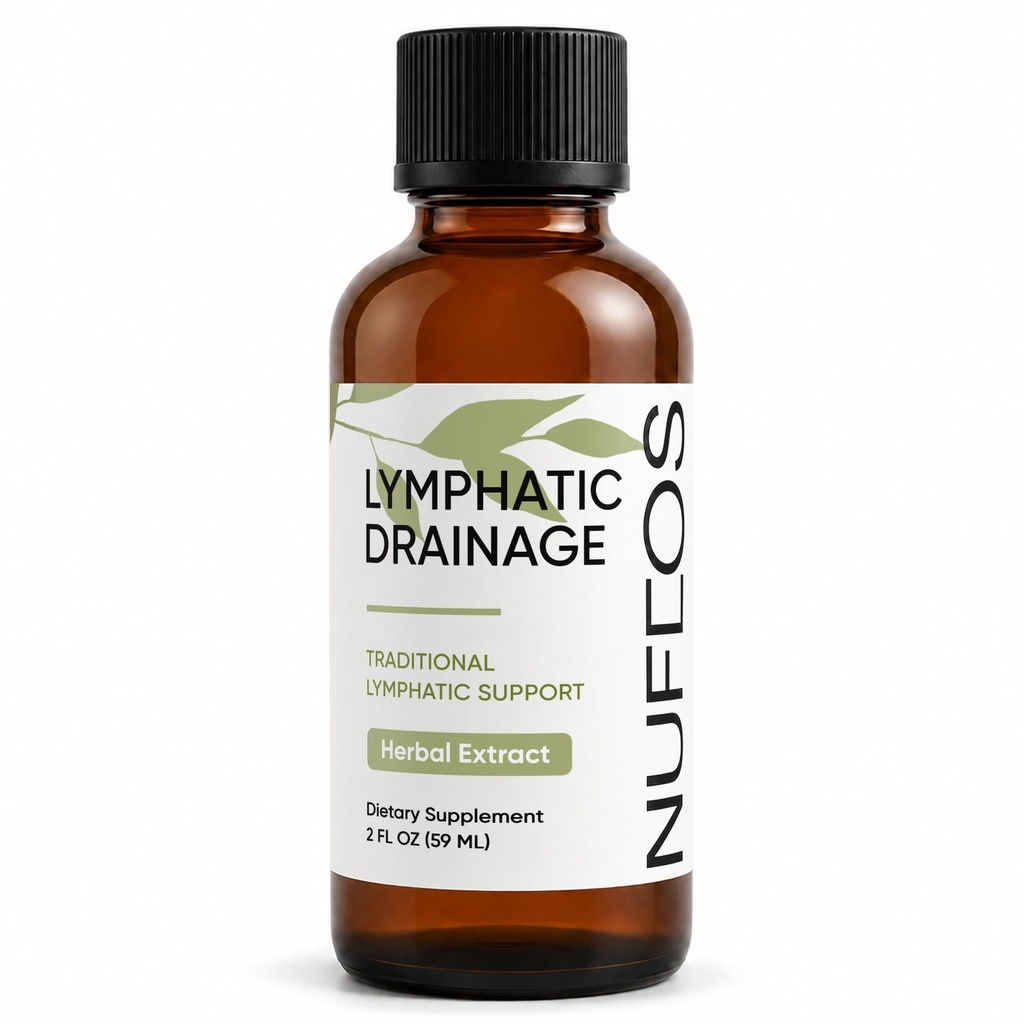 Nuflos Lymphatic Drainage Drops – Organic Lymphatic Support Drops, Drainage Supplement for Bloating & Swelling Relief, Energy Boost, Mental Clarity & Sinus Support, Gentle Daily Cleanse, Vegan, 59 Ml