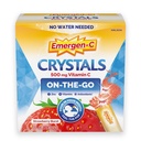 Emergen-C Crystals, On-the-Go Emergen-C Immune Support Supplement with Vitamin C, B Vitamins, Zinc and Manganese, Strawberry Burst - 60 Packs