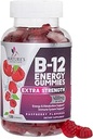 B-12 维生素能量Gummys 4500mcg - 超强B12 Gummy Chewables for Energy Metabolism & Immune Support - 女性,男性, & Kids的饮食补助 - 非GMO,Vegan,Berry Flavor - 120 计数