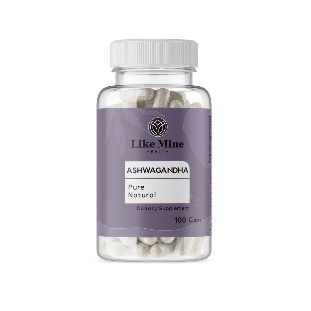 如Mine Ashwagandha(100卡普勒斯),无填充器,纯和天然,妇女草药补充剂