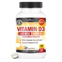 Vitamin D3 5000 IU (125 mcg) Chewable Tablets - 90-Day Supply, 90 Count | Immune Support, Bone Strength, Healthy Muscle Function - Gluten-Free and Non-GMO Chewable Vitamin D for Adults, Bioschwartz