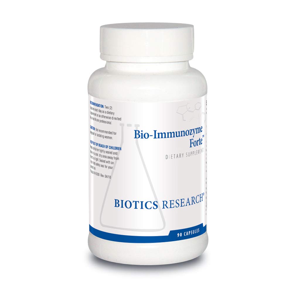 生物研究 Bio Immunozyme Forte Multivitamin/Mineral 支持正常的,健康的免疫功能, Echinacea, Cayenne Pepper, Lactobacillus 酸性ophilus, Probiotics, 氨基酸 90 Capsules